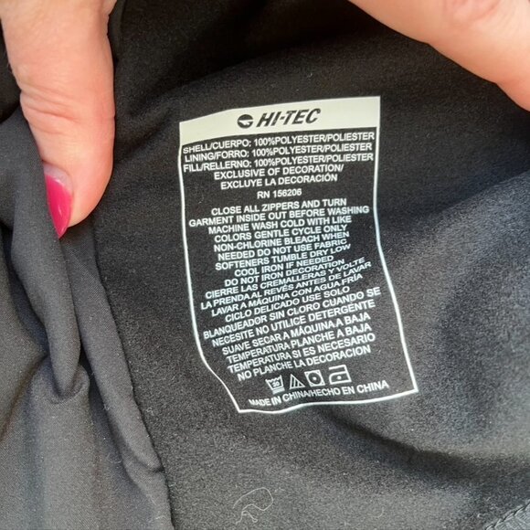 Hi-Tec Dri Tec Men’s Jacket New Puffer Full zip Coat Large Black - Picture 15 of 15